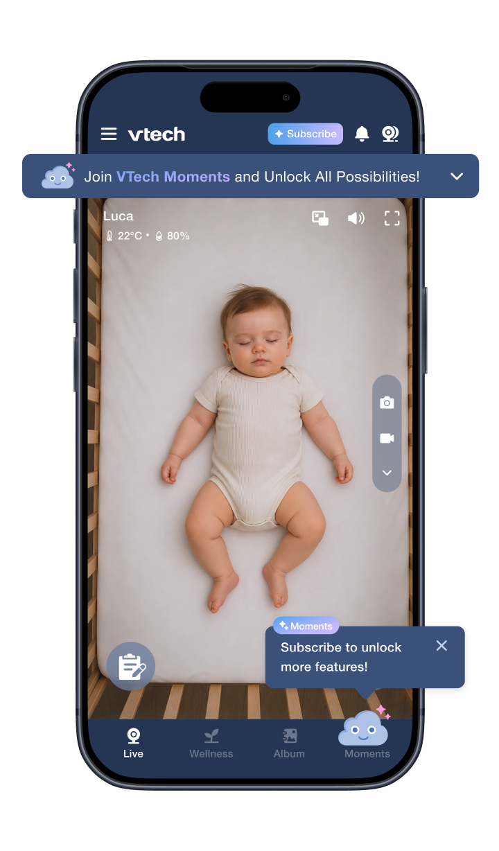 An in-app promotion placed inside a feature screen rather than over the live camera view.